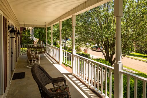 Porch in Blossomwood, near downtown Huntsville, Alabama